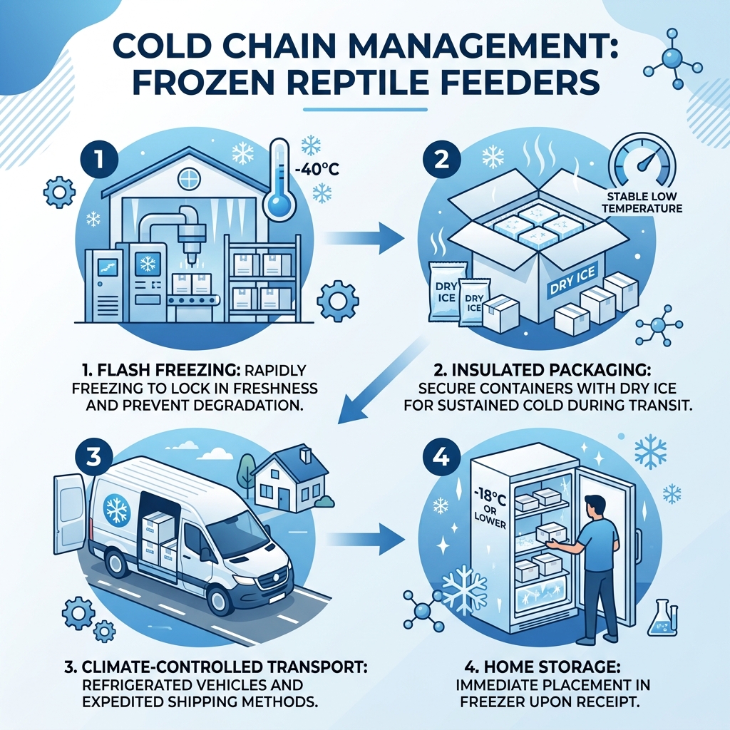 Cold Chain Integrity in Frozen Feeder Rodents: Ensuring Safety and Nutritional Value